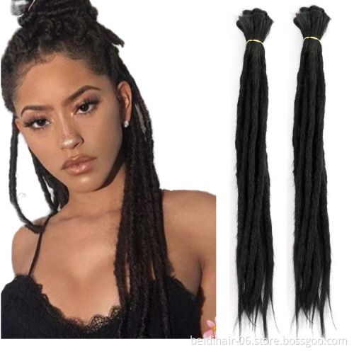 20inch Dreadlocks Synthetic Hair Dreads Hand Made Dreadlock Extensions Crochet Braiding Hair